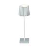 NABÍJATEĽNÁ STOLNÁ LAMPA PLISI - biela/šalviovozelená, Modern, kov/plast (10/28cm) - Mömax