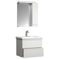 Badezimmer Silora L - Weiß, MODERN, Glas/Keramik (60cm) - MID.YOU
