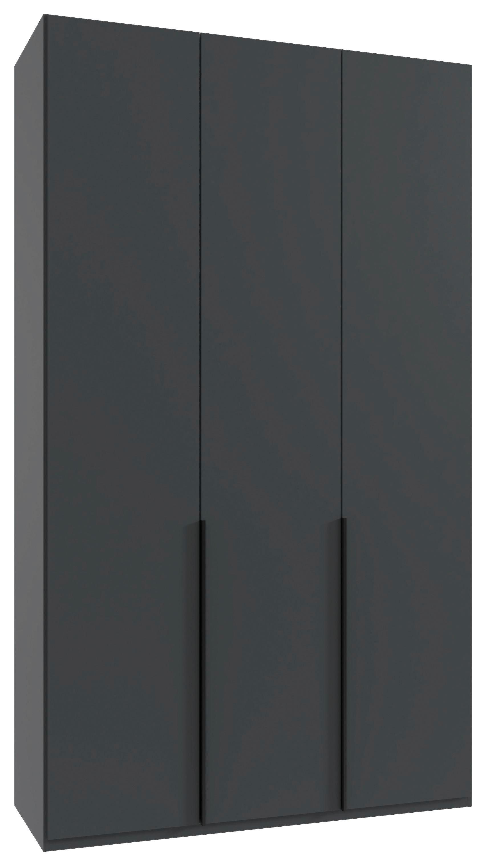 Drehtürenschrank New York Graphitfarben B:135cm - Graphitfarben, MODERN, Holzwerkstoff (135/236/58cm) - MID.YOU