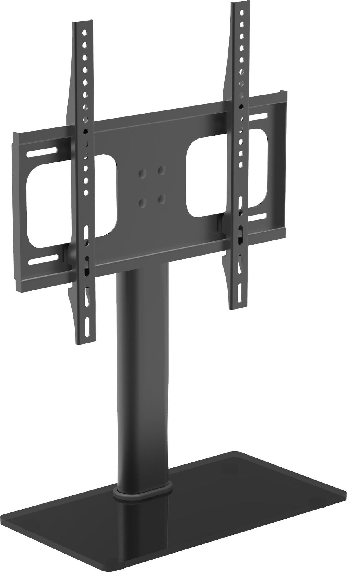 TV-Rack B-Tts 400 Max. 30 Kg - Schwarz, Basics, Glas/Metall (46/67,4/24cm) - MID.YOU