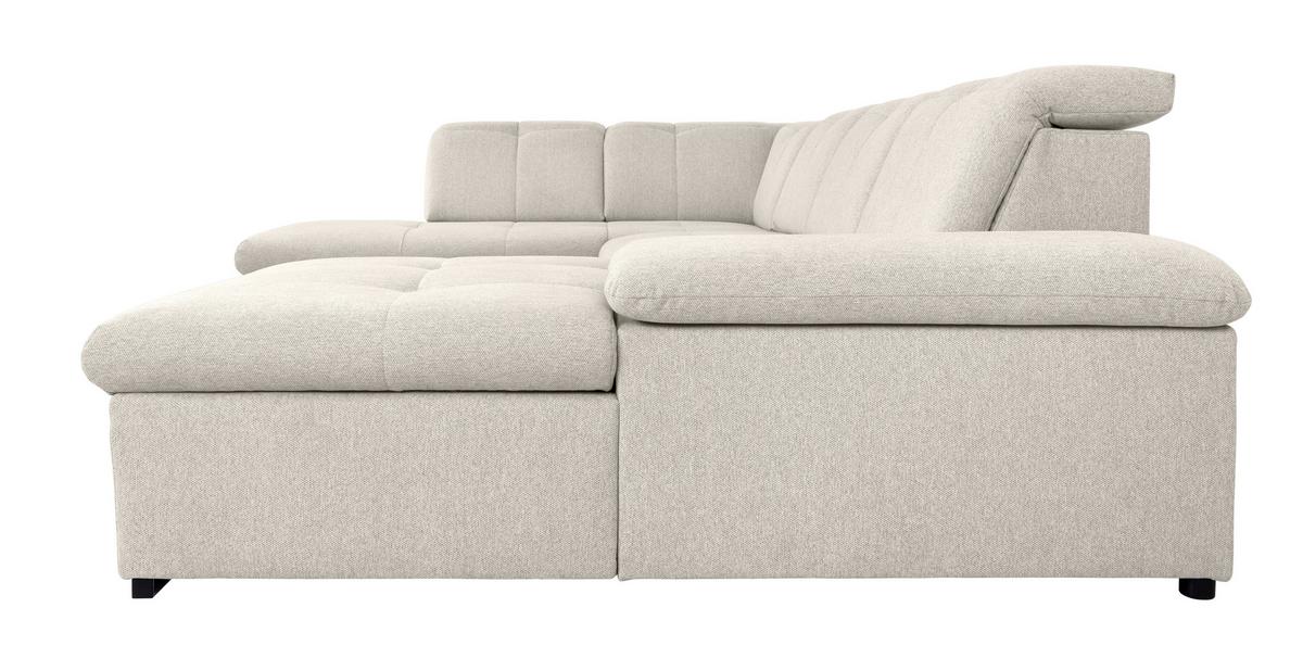 Wohnlandschaft Ramzes Beige U: 215x238x173 cm - Beige/Grau, Design, Textil (215/328/173cm) - MID.YOU