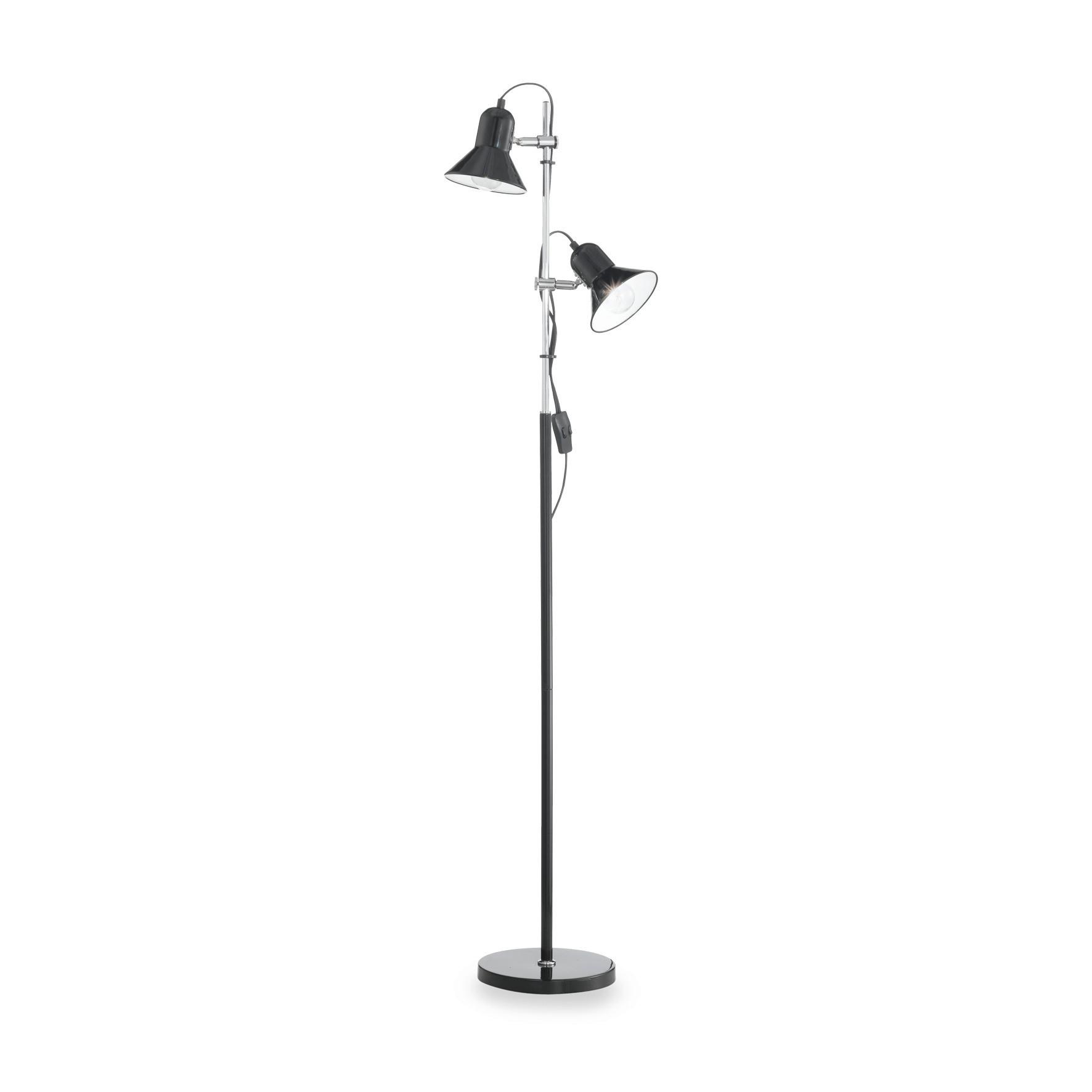 Tischleuchte Polly Schwarz D: 22 Cm - Schwarz, KONVENTIONELL, Metall (22/154cm) - Ideal Lux