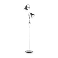 Tischleuchte Polly Schwarz D: 22 cm - Schwarz, KONVENTIONELL, Metall (22/154cm) - Ideal Lux