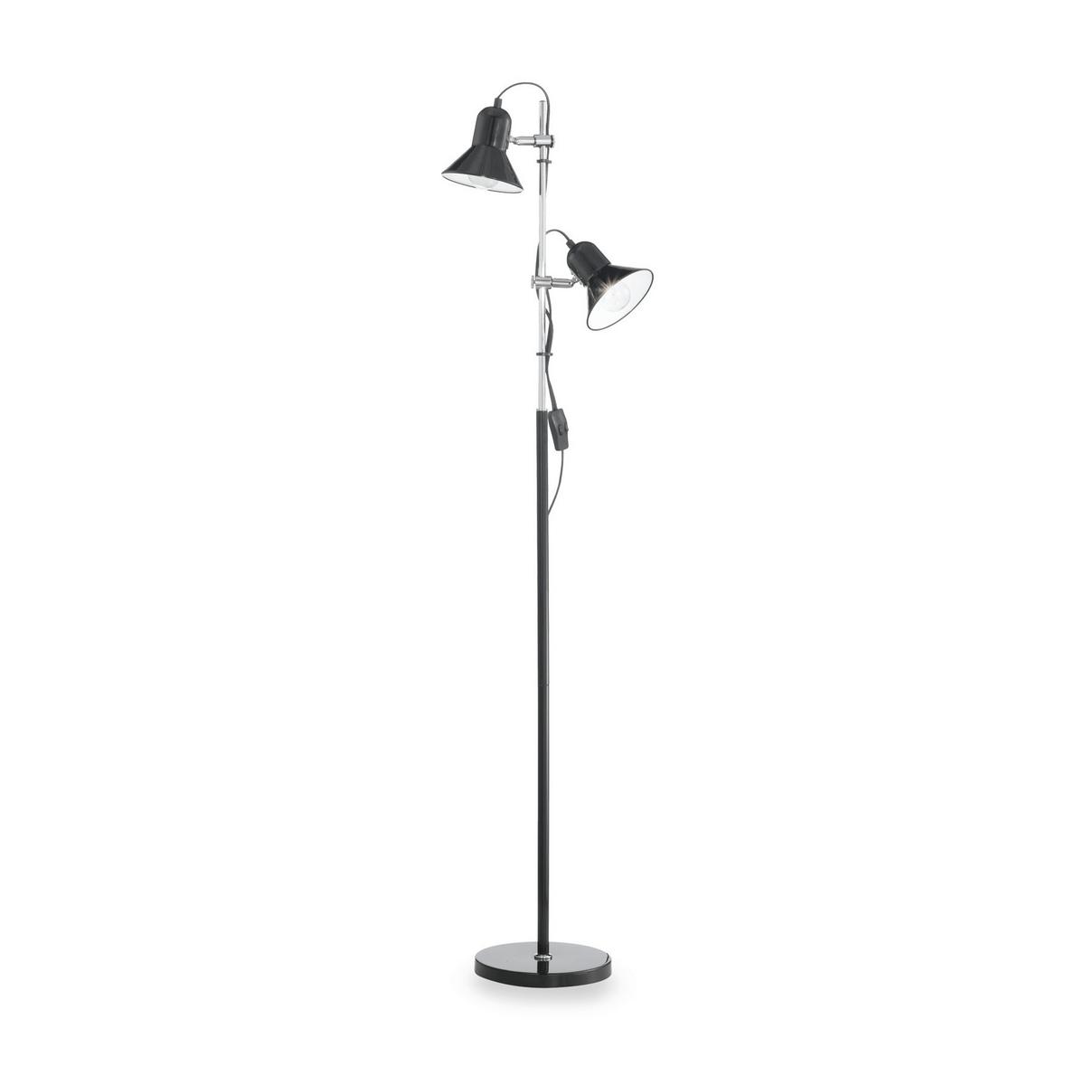 Tischleuchte Polly Schwarz D: 22 cm - Schwarz, KONVENTIONELL, Metall (22/154cm) - Ideal Lux