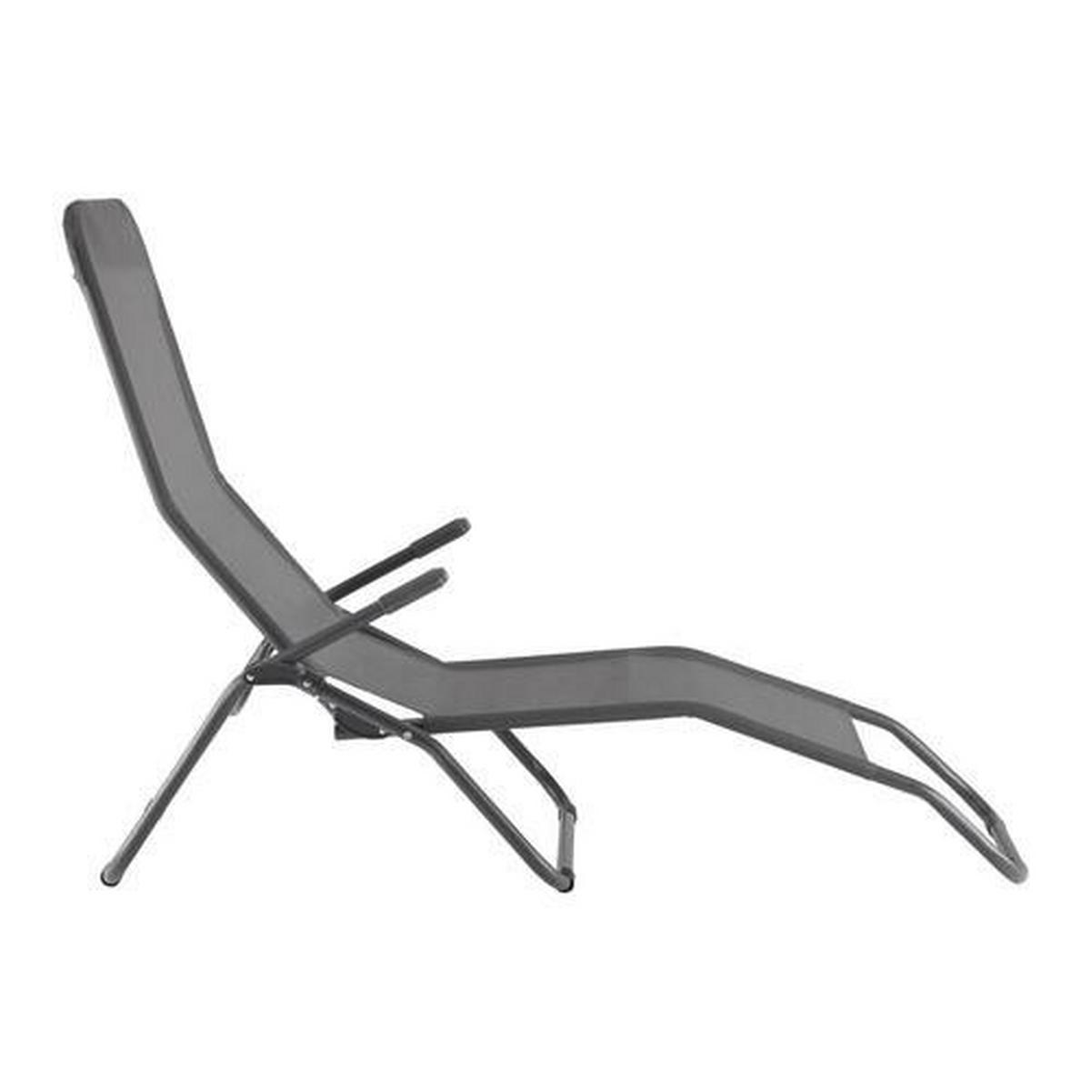 LEŽADLO NA OPAĽOVANIE GEORG - antracitová, Modern, textil/plast (145/98/59cm) - Mömax