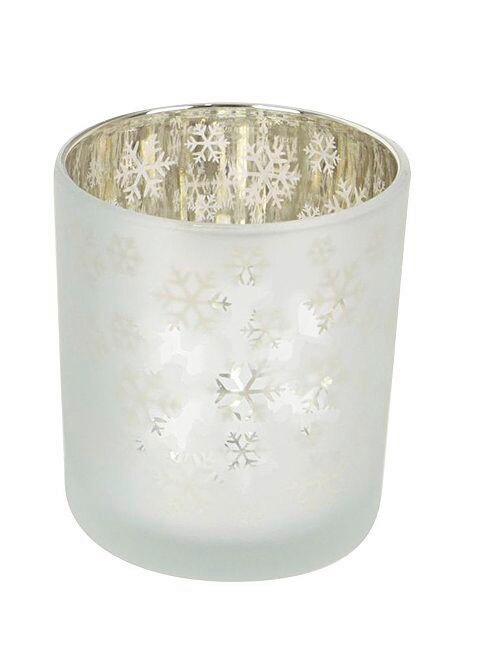 Windlicht Amalie - Silberfarben/Goldfarben, KONVENTIONELL, Glas (7/8cm) - Luca Bessoni