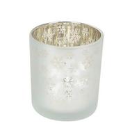 Windlicht Amalie - Silberfarben/Goldfarben, KONVENTIONELL, Glas (7/8cm) - Luca Bessoni