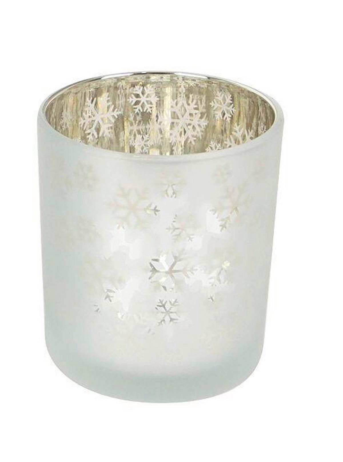 Windlicht Amalie - Silberfarben/Goldfarben, KONVENTIONELL, Glas (7/8cm) - Luca Bessoni