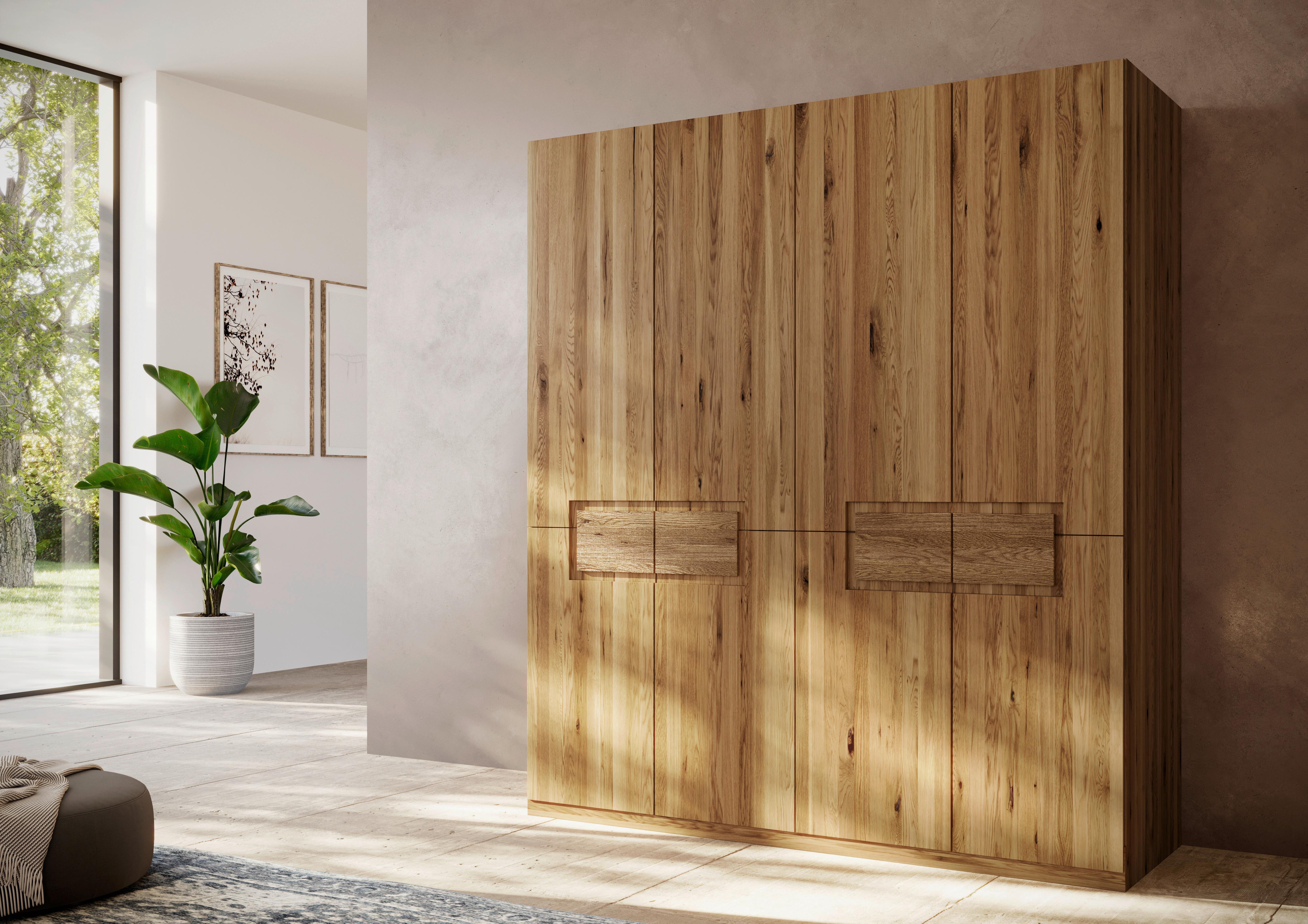 Drehtürenschrank Emilia, Eichefarben B: 202 Cm - Wildeiche/Eichefarben, MODERN, Holz (202/223/62cm) - MID.YOU