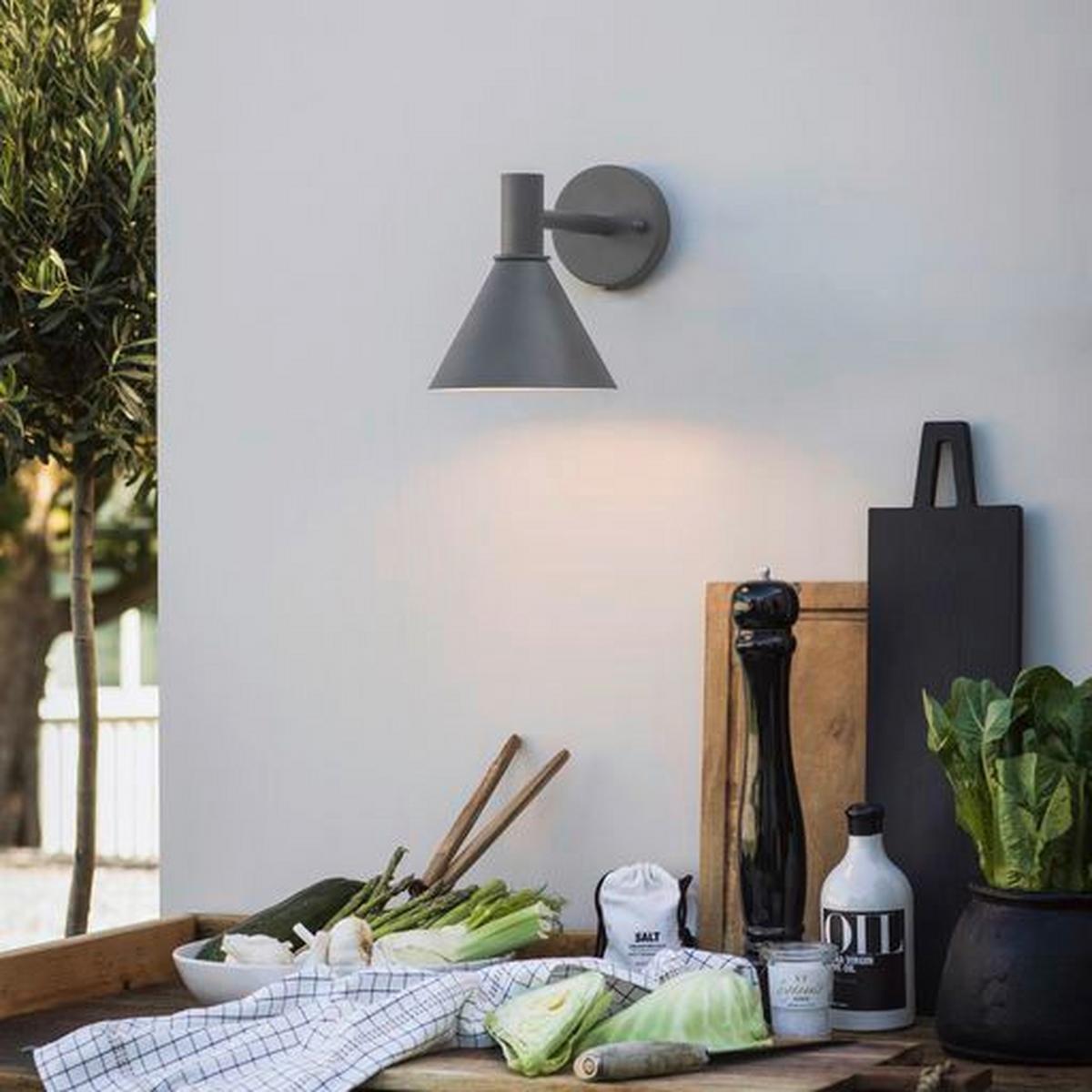 Außenwandleuchte 121807 Mini-Tripp - Grau, Basics, Metall (30/20/18cm)