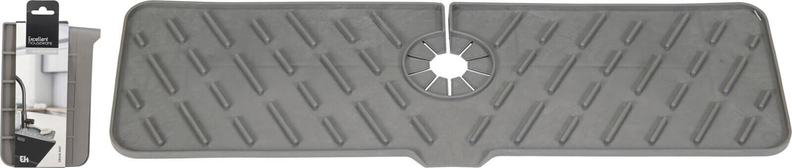 Ochranná podložka ke dřezu LORAN - antracitová, Basics, plast (2.5/26.5/15cm)