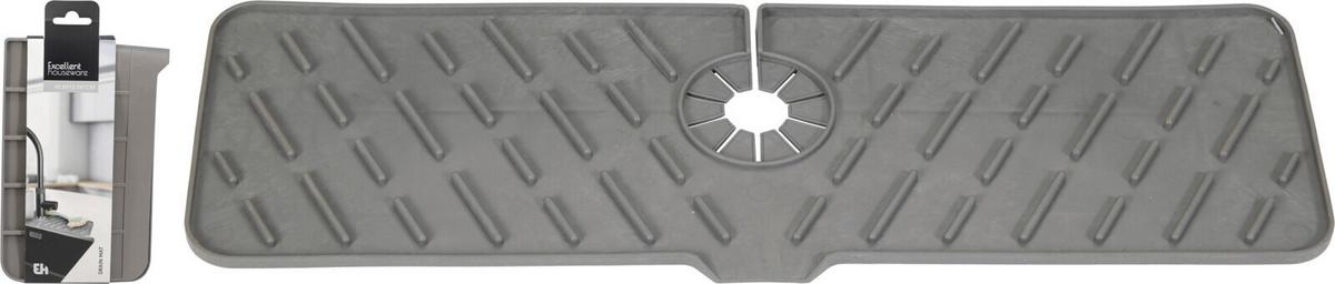 Ochranná podložka ke dřezu LORAN - antracitová, Basics, plast (2.5/26.5/15cm)