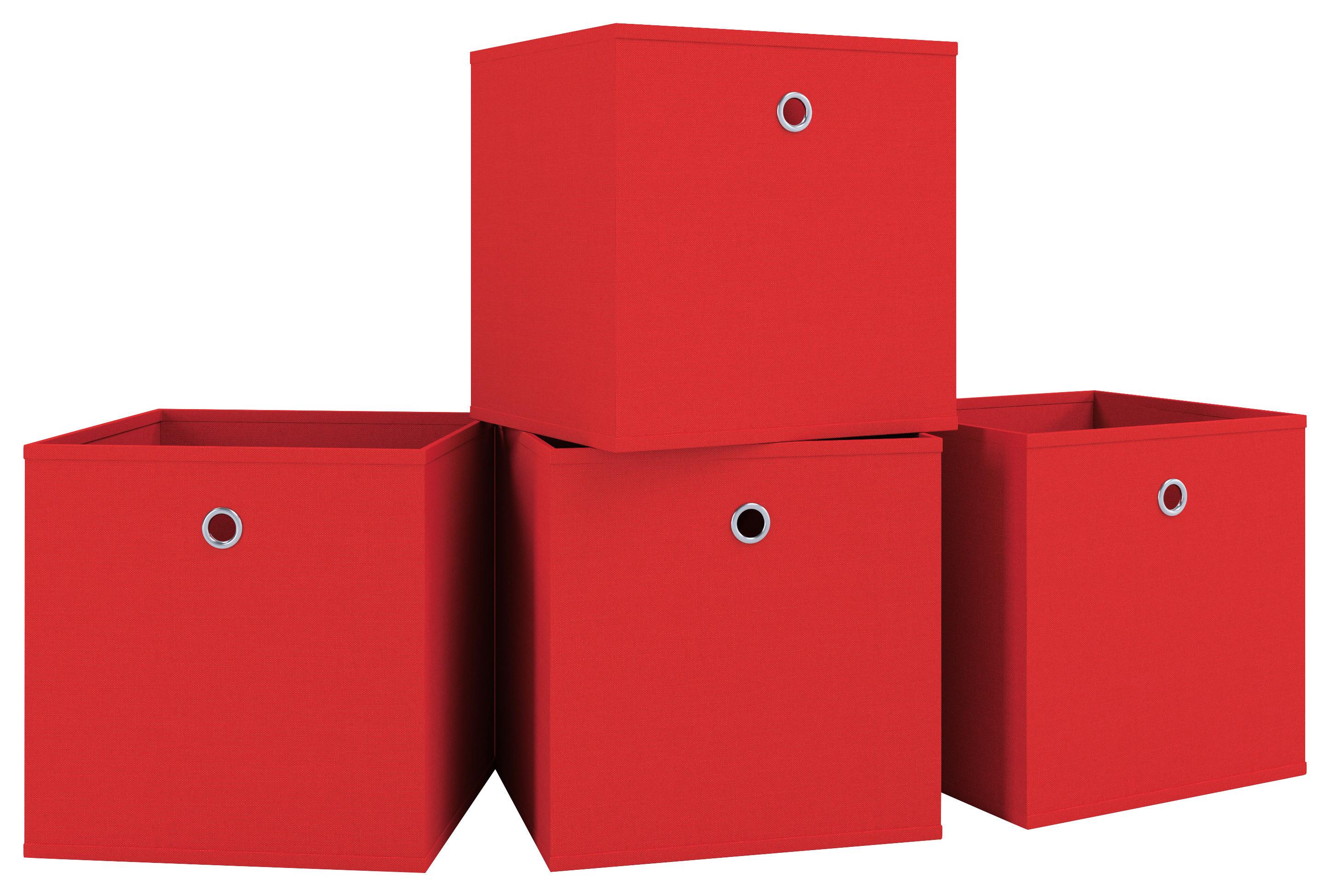 Faltbox Boxas Rot B: 27 cm - Rot, Basics, Kunststoff (27/28/27cm) - MID.YOU