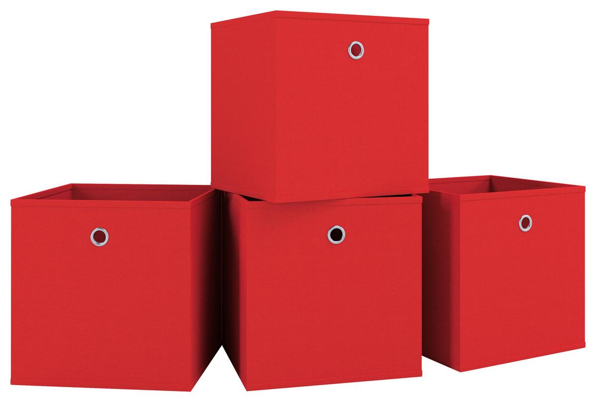 Faltbox Boxas Rot B: 27 cm - Rot, Basics, Kunststoff (27/28/27cm) - MID.YOU