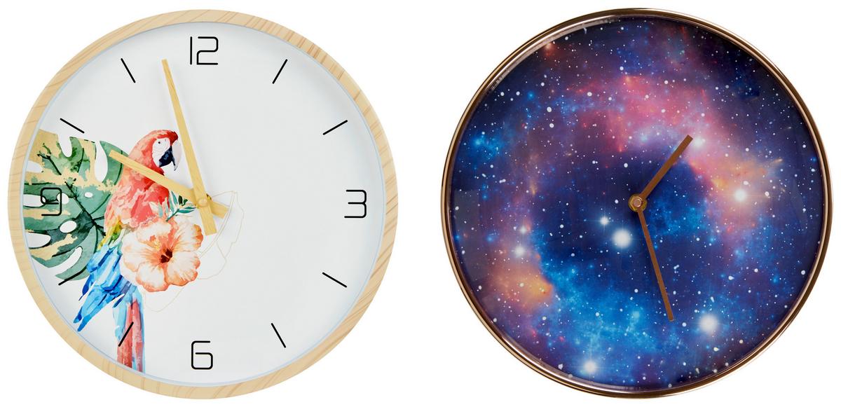Wanduhr Cospa - Multicolor, Design, Glas/Papier (30/4cm) - Luca Bessoni