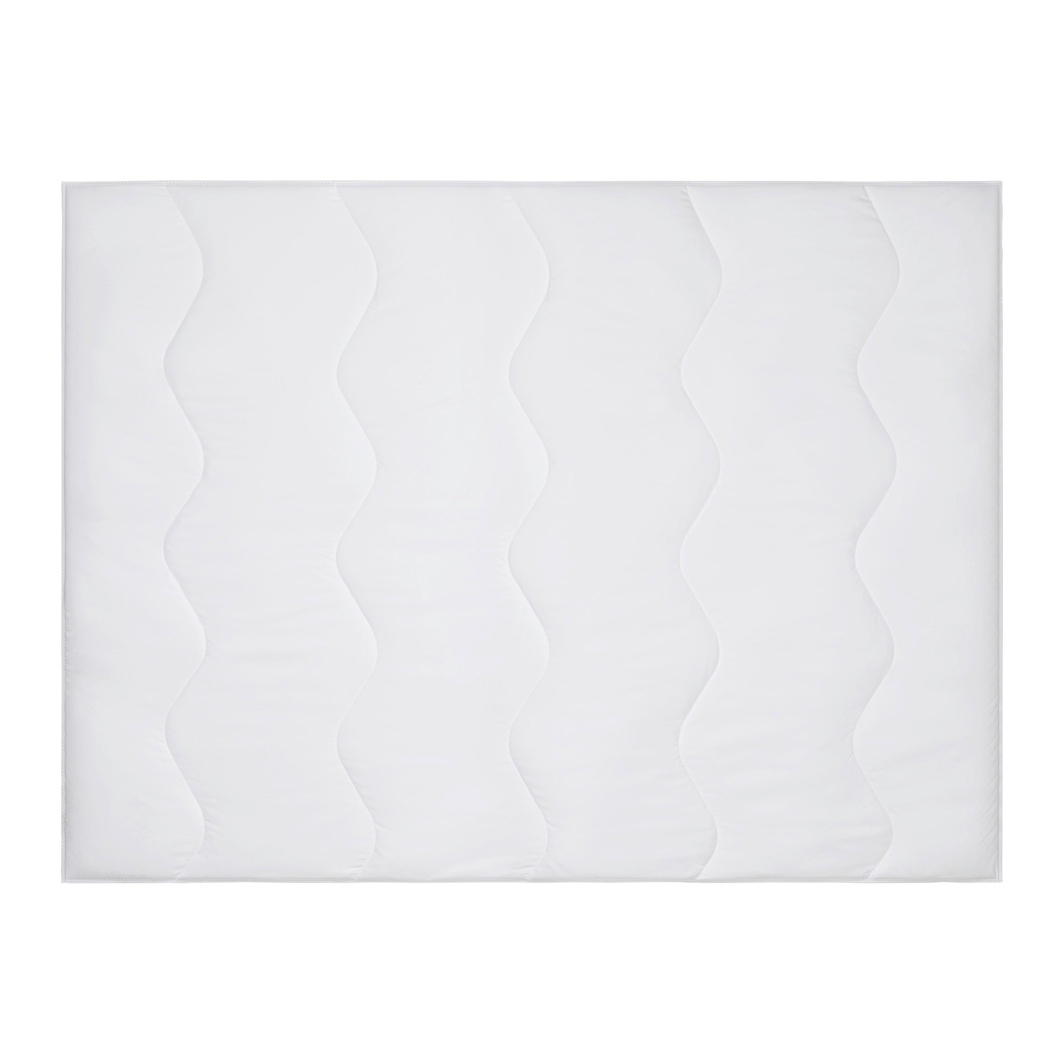 Bettdecke Luna - Weiß, KONVENTIONELL, Kunststoff/Textil (100/135cm) - Primatex