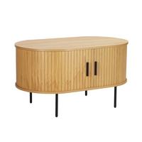 Couchtisch Eichefarben B: 60 cm - Eichefarben/Schwarz, Design, Holzwerkstoff/Metall (100/60/55cm) - Livetastic