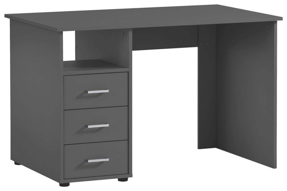 Schreibtisch Niels 1160 - Anthrazit, MODERN, Holzwerkstoff (70/115,8/74cm) - MID.YOU