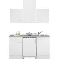 Minikuchyně NEO včetně spotřebičův a dřezu - bílá, Moderní, kompozitní dřevo (150cm) - FlexWell