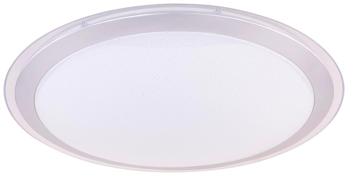 Led-deckenleuchte Rinor Ø 53 Cm Mit Farbwechsler - Silberfarben/Weiß, MODERN, Kunststoff/Metall (53/8,3cm) - Luca Bessoni