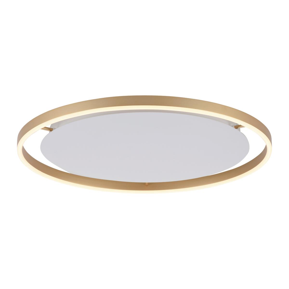 Led-deckenleuchte 15392-60 Riuts - Messingfarben, Design, Kunststoff/Metall (58,5/58,5/5,3cm)