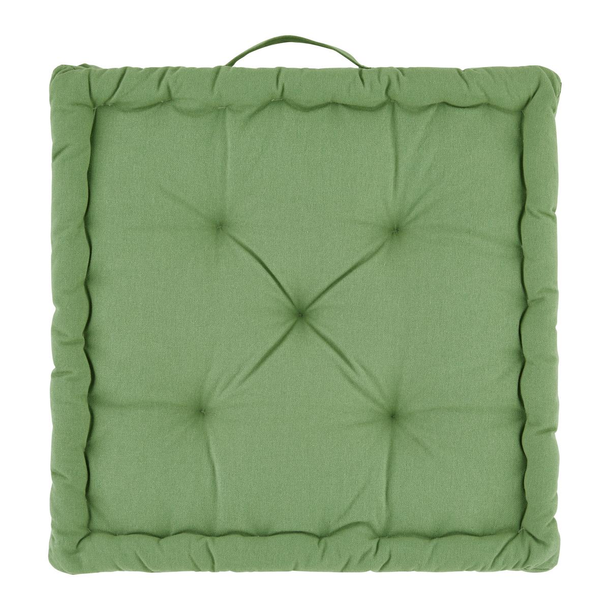 HRUBÝ SEDÁK BO - zelená, textil (40/40/6cm) - Mömax
