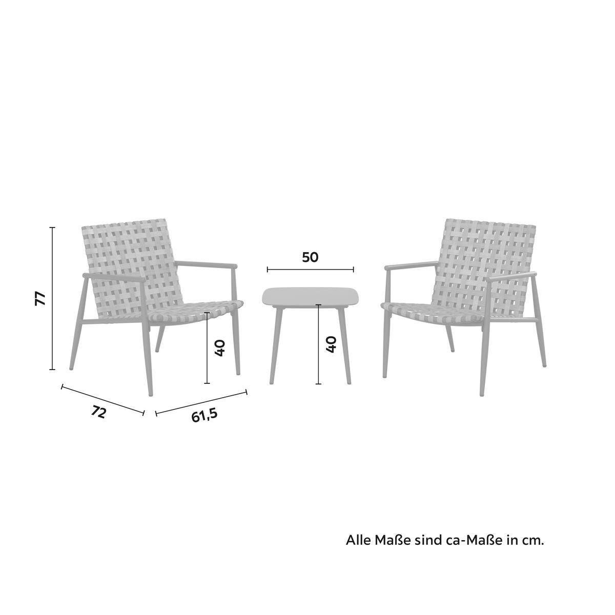SADA NA BALKON BABSI - černá/tmavě šedá, Moderní, kov/plast (61,5cm) - Mömax