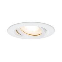 Einbauspot Ø 9,3 cm Weiß/Alufarben Kippbar - Zinkfarben/Alufarben, Design, Metall (9,3cm) - Paulmann
