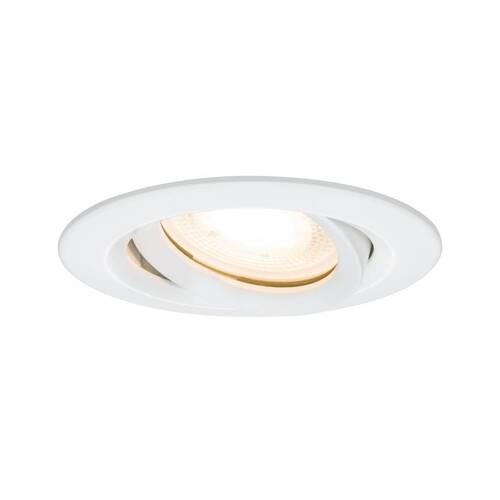Einbauspot Ø 9,3 cm Weiß/Alufarben Kippbar