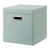 Skladací box BOBBY S VEKOM - zelená, Modern, kartón/textil (33/33/33cm) - Mömax