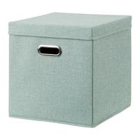 Skladací box BOBBY S VEKOM - zelená, Modern, kartón/textil (33/33/33cm) - Mömax