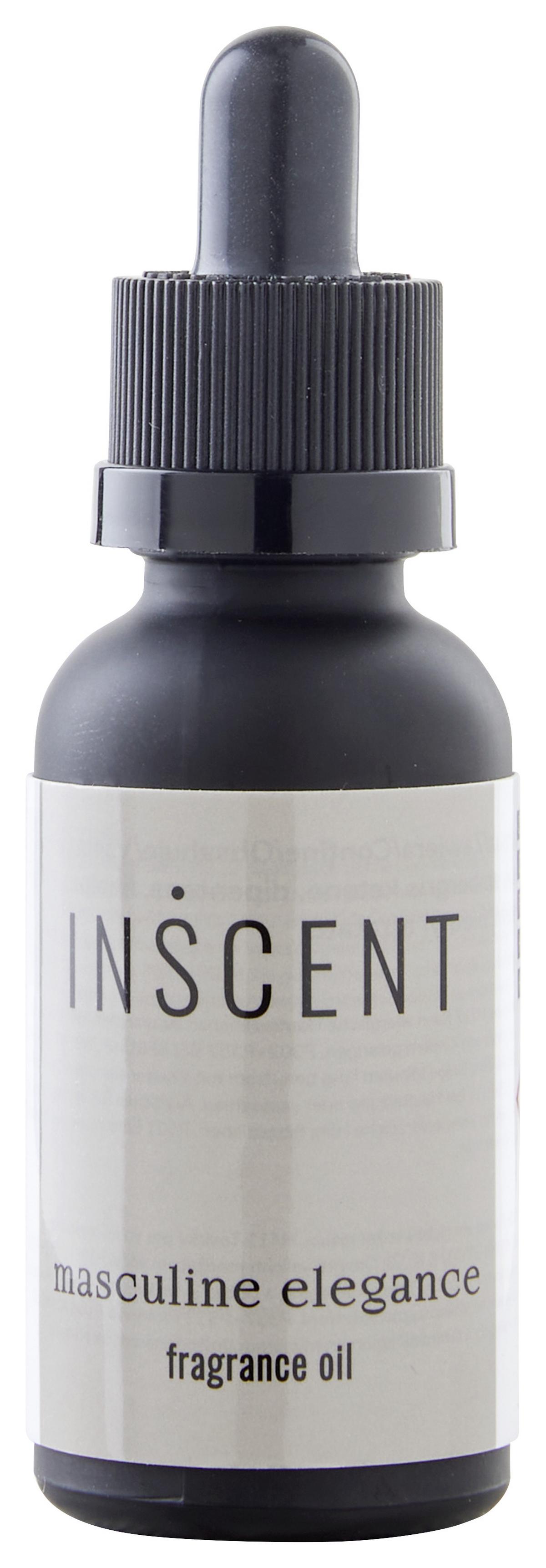 Parfémovaný olej Masculine Elegance, 30ml - šedá/černá, Design, sklo (30ml) - Inscent