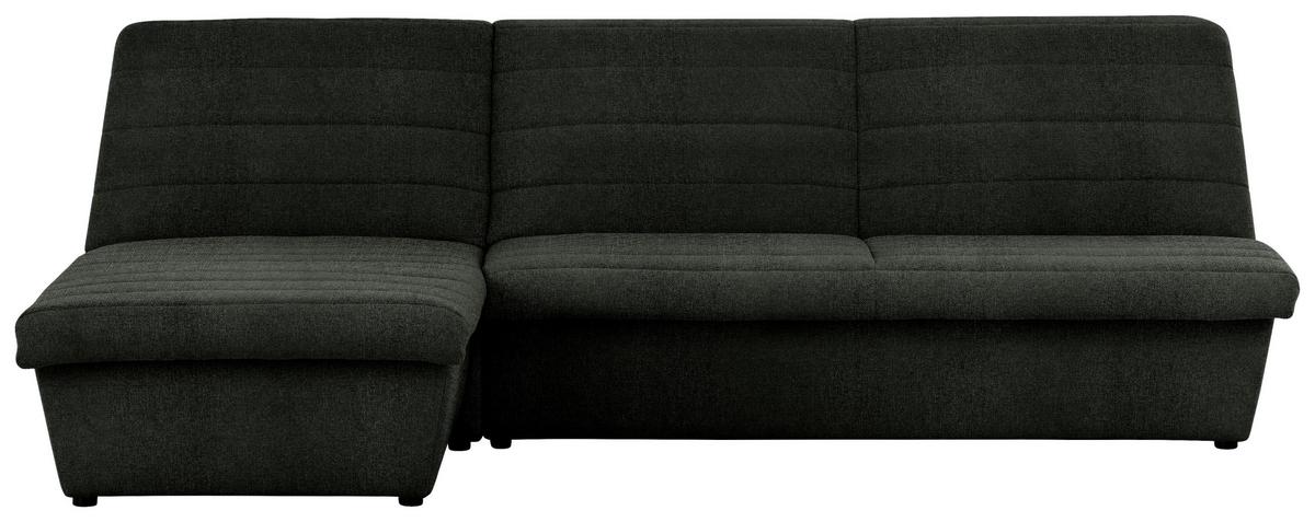 Ecksofa Looks Viii Dunkelgrün - Dunkelgrün/Schwarz, Design, Textil (168/274cm) - LOOKS by W.Joop