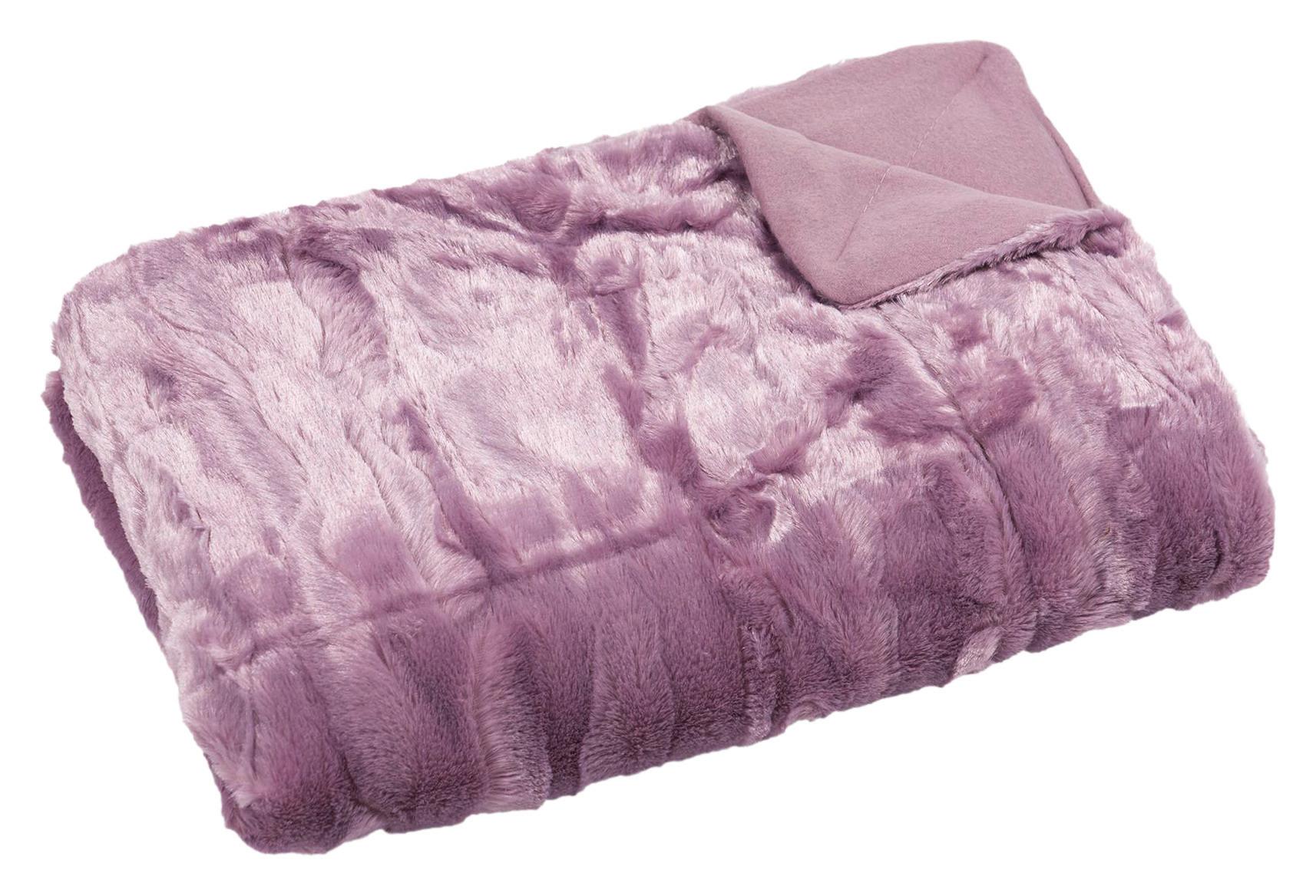 Kuscheldecke Bilbao Altrosa 140x200 Cm Double Face