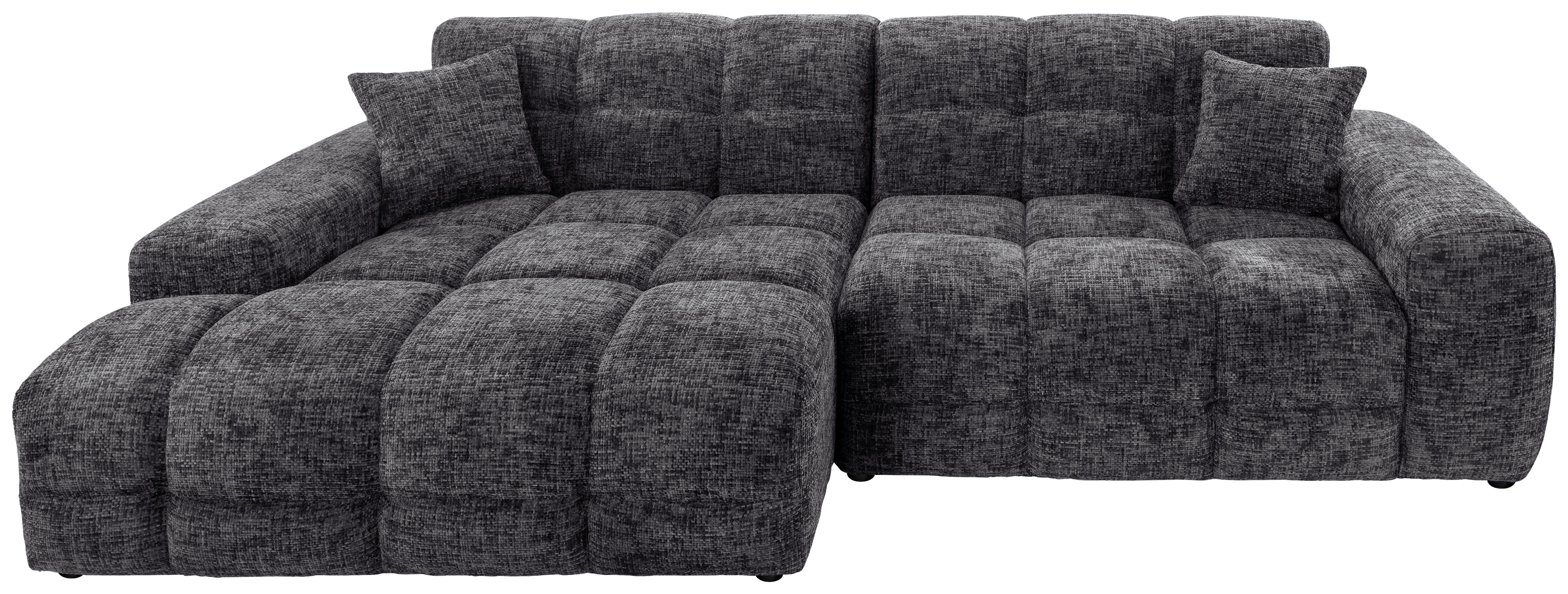 Ecksofa Bosco, Schwarz S: 152x301 cm - Schwarz, MODERN, Textil (152/301cm) - Livetastic