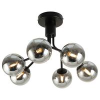 STROPNÉ SVIETIDLO OVO - čierna, Modern, kov/sklo (46/30cm) - Mömax