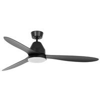 Deckenventilator Whitehaven Schwarz 3-Flügel, - Schwarz, Basics, Kunststoff (142/33cm) - P & B