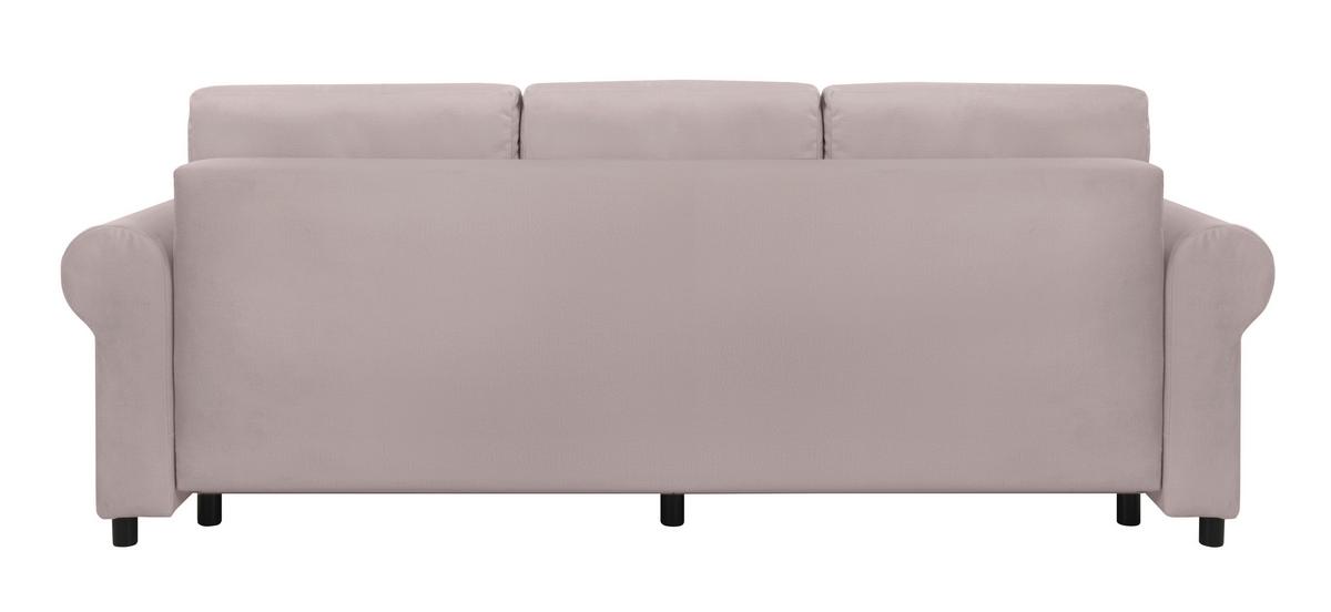Schlafsofa Arles, Taupe 3 B: 240 Cm - Taupe/Buchefarben, Design, Textil (240/94/98cm) - MID.YOU