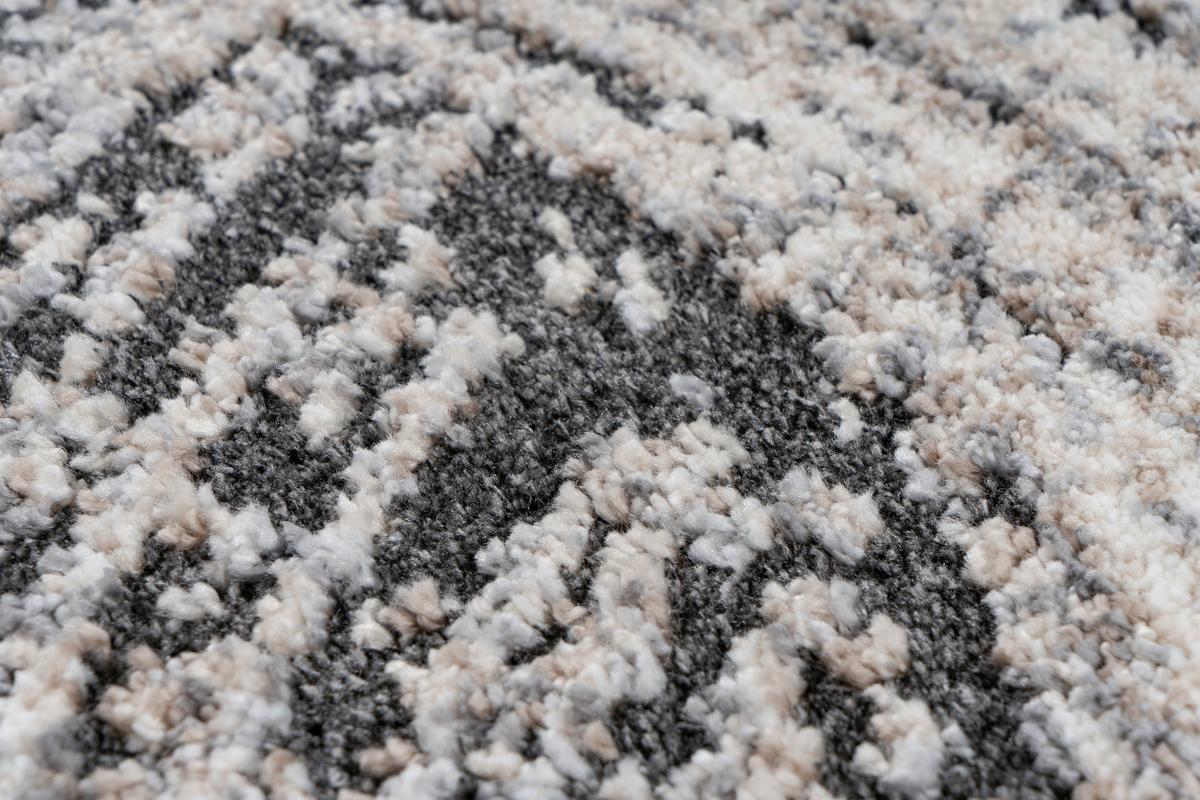 Webteppich My Bologna 462 Grey 160 X 230 - Grau, KONVENTIONELL, Kunststoff/Textil (160/230cm) - Obsession