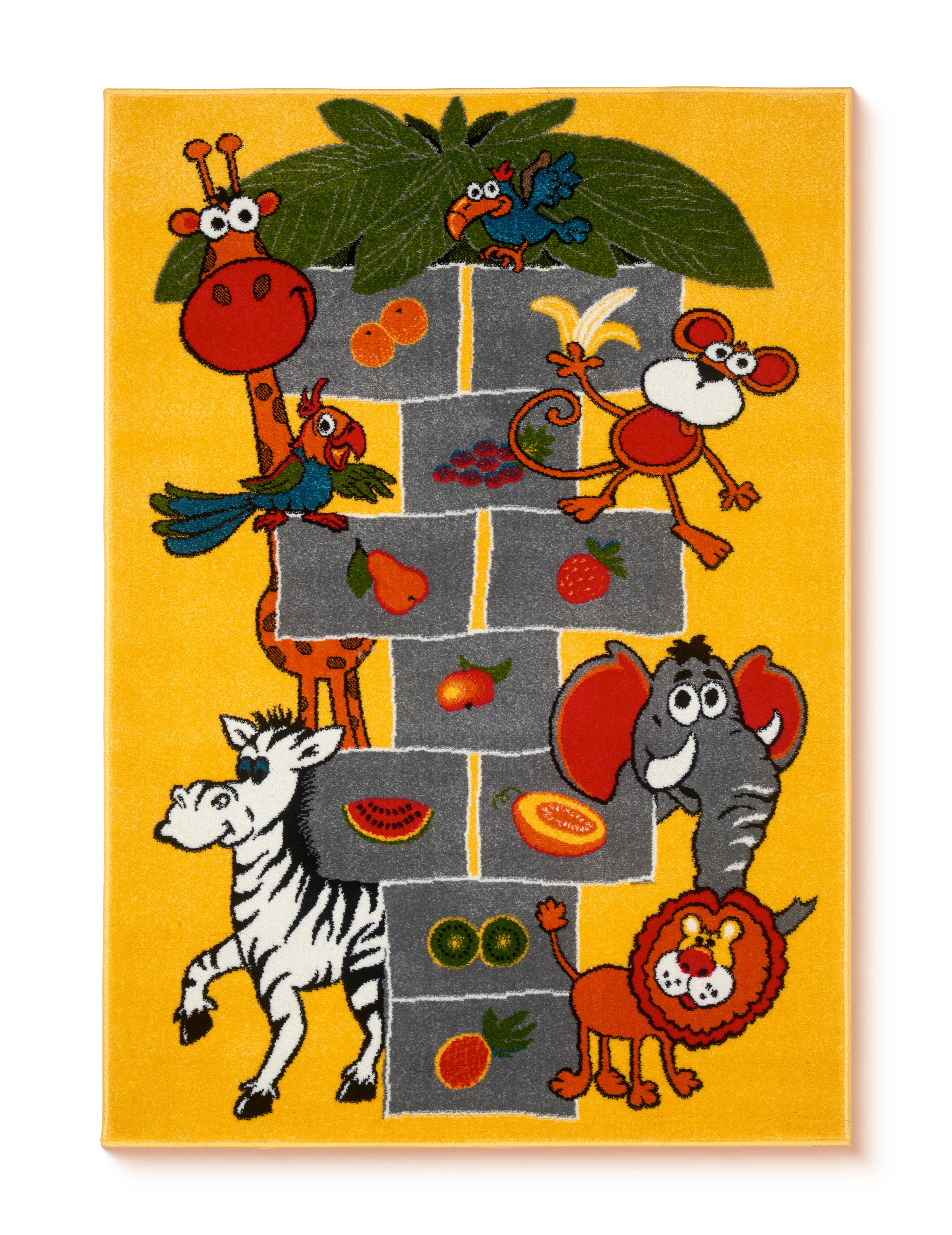 Gyerekszőnyeg Kb. 100/150cm - sárga, Basics, textil (100/150cm) - Ondega