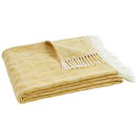 Deka Samira, 130/170 cm, žlutá - přírodní barvy/žlutá, Lifestyle, textil (130/170cm) - Modern Living