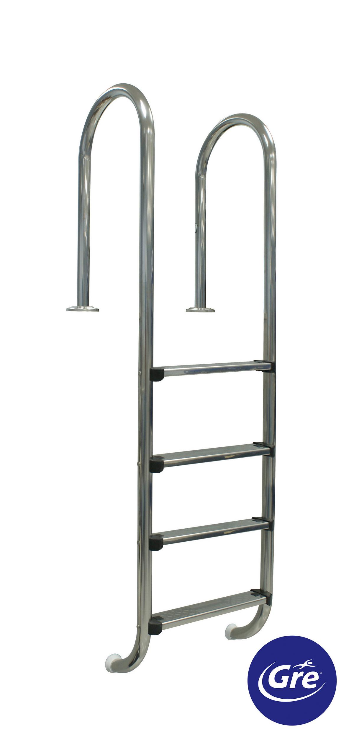 Poolleiter Leiter - Alufarben, KONVENTIONELL, Metall (183cm) - Gre