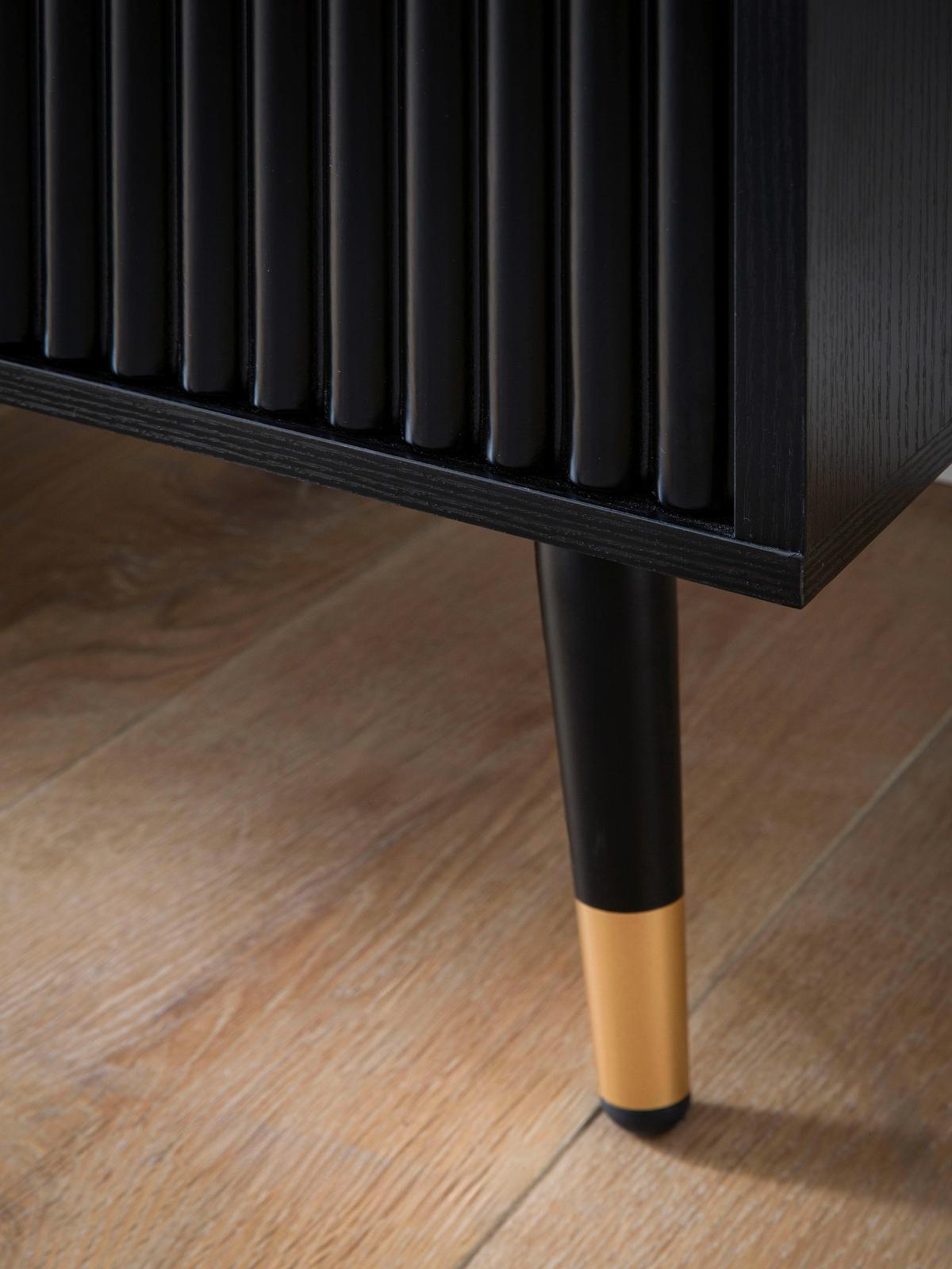 ŠIROKÁ KOMODA BLACK - měděné barvy/černá, Design, kov/kompozitní dřevo (150/81/39cm) - MID.YOU