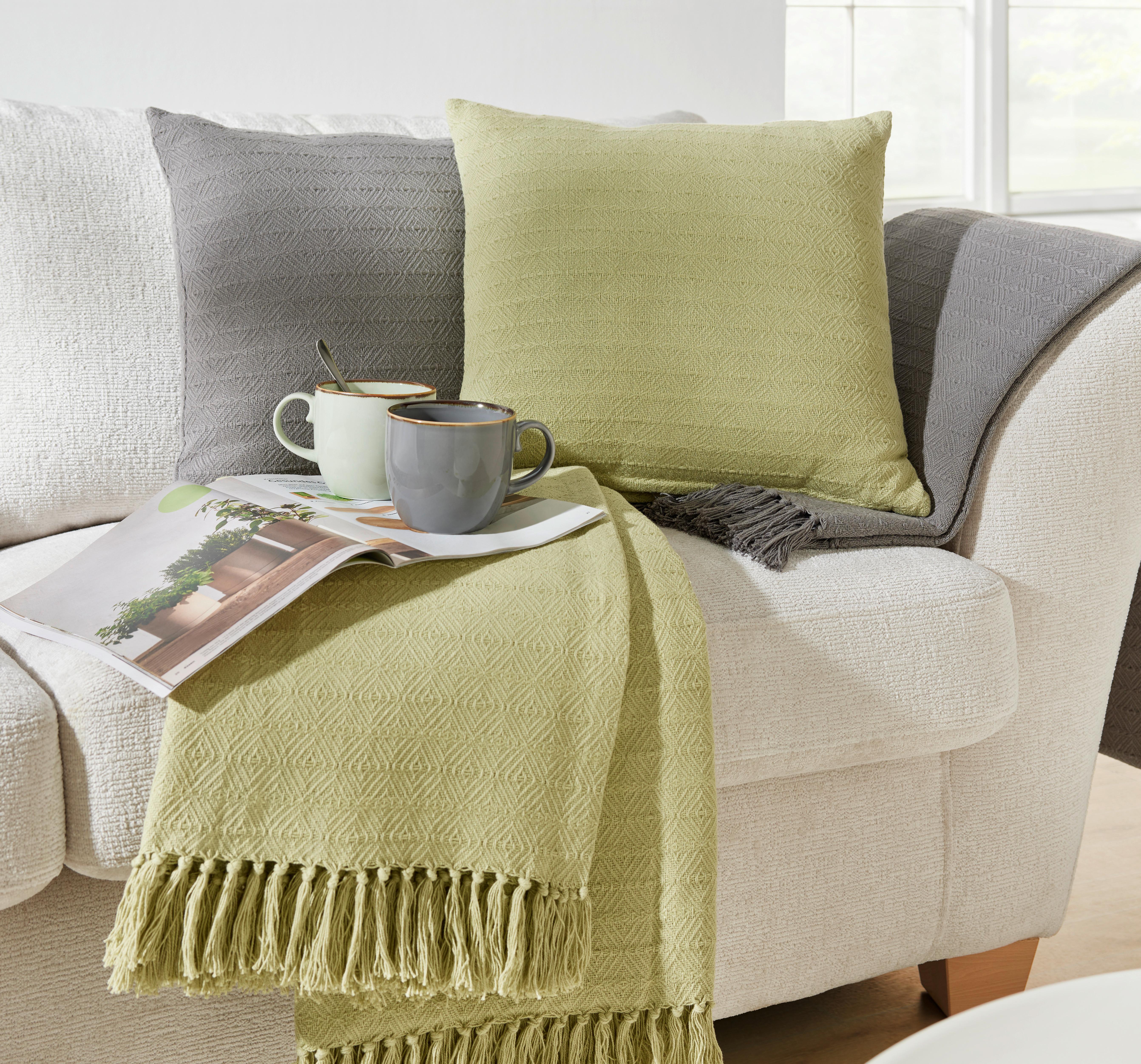 Dekoračný vankúš Tara, 45/45cm, zelená - zelená, Lifestyle, textil (45/45cm) - Mömax