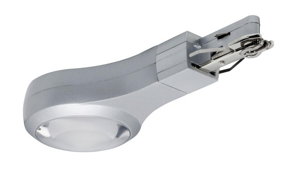 Schienensystem Urail Endkappe 95479 mit LED-Beleuchtung - Chromfarben, Design, Metall (14,1/2,7/5,7cm) - Paulmann