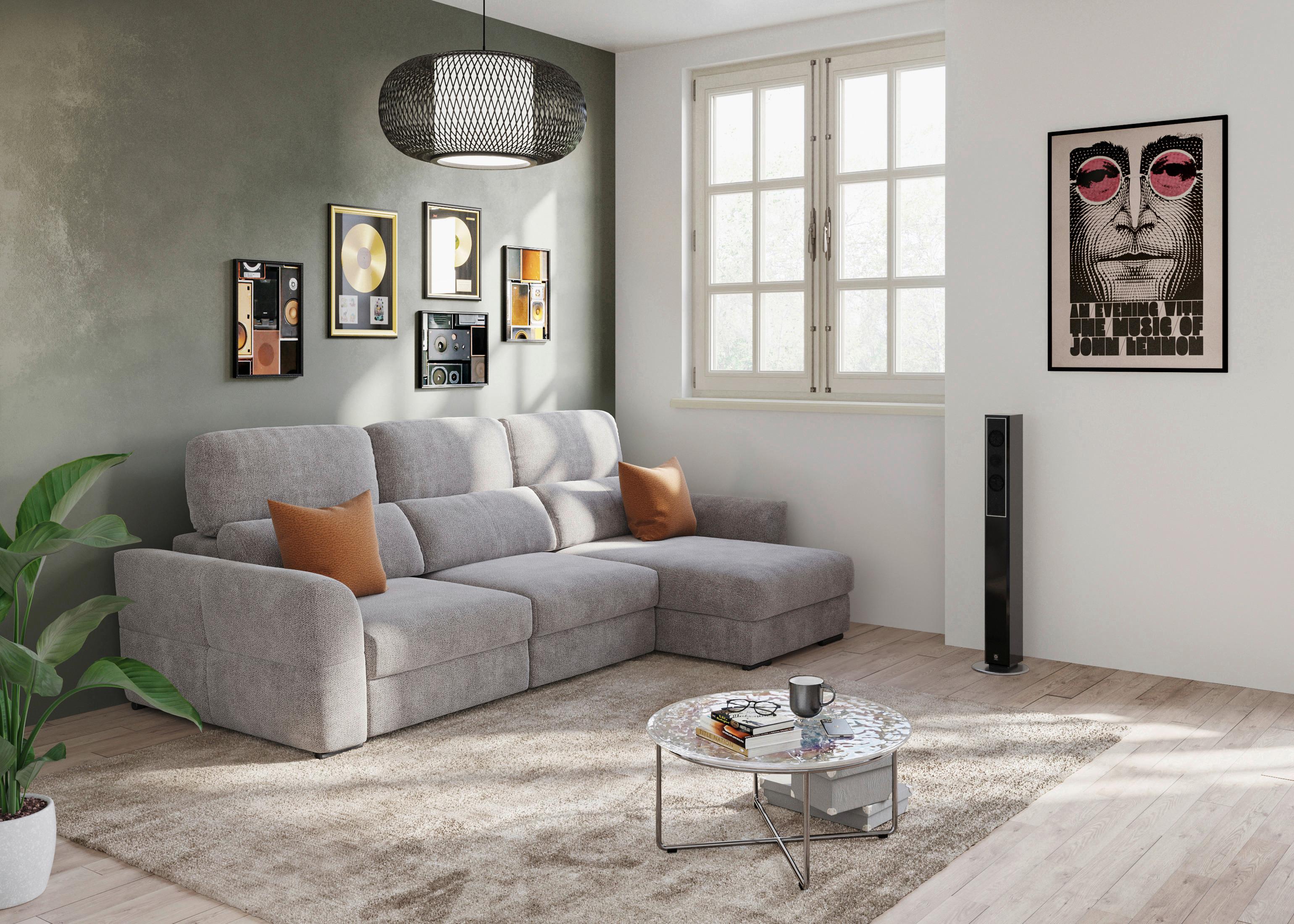Sarokkanapé Meran Mm901 - taupe, Konventionell, textil (262/216cm)