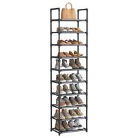 SCHUHREGAL Grau B: 45cm - Grau, Basics, Kunststoff/Textil (45/173/28cm)