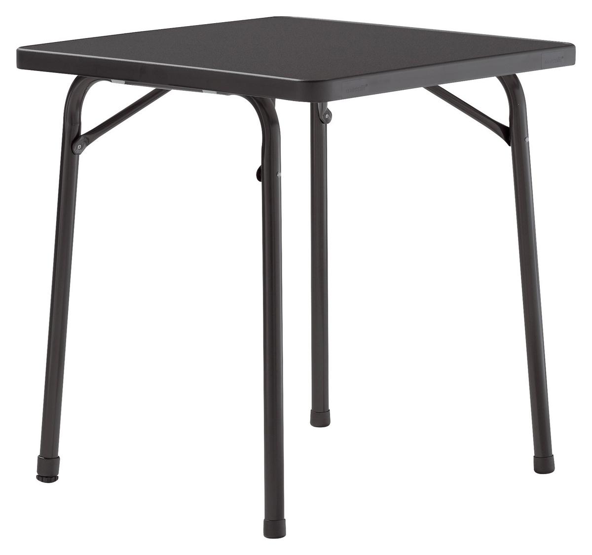 Gartentisch Klappbar Holzwerkstoff/Metall L 70 cm - Anthrazit, MODERN, Holzwerkstoff/Metall (70/70/72cm) - Sieger