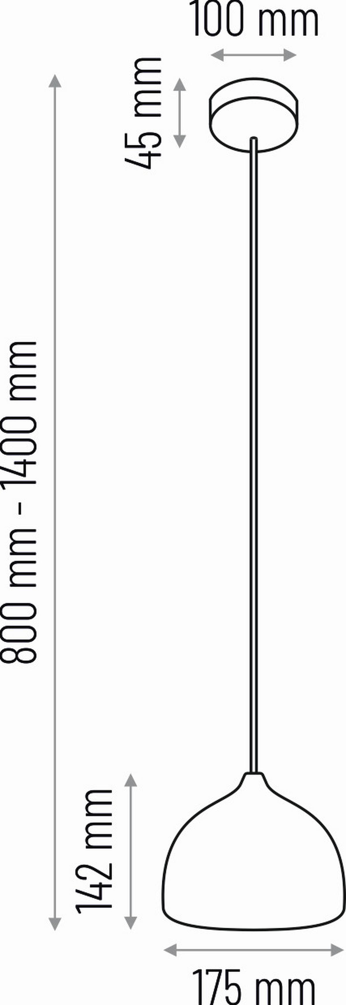 HÄNGELEUCHTE 8550132 ACORN I - Erlefarben/Weiß, Natur, Holz (17.5/90-140cm)