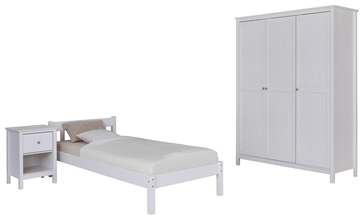 Einzelzimmer Vilmar Chilly Weiß 2-Teilig - Weiß, MODERN, Holz - MID.YOU